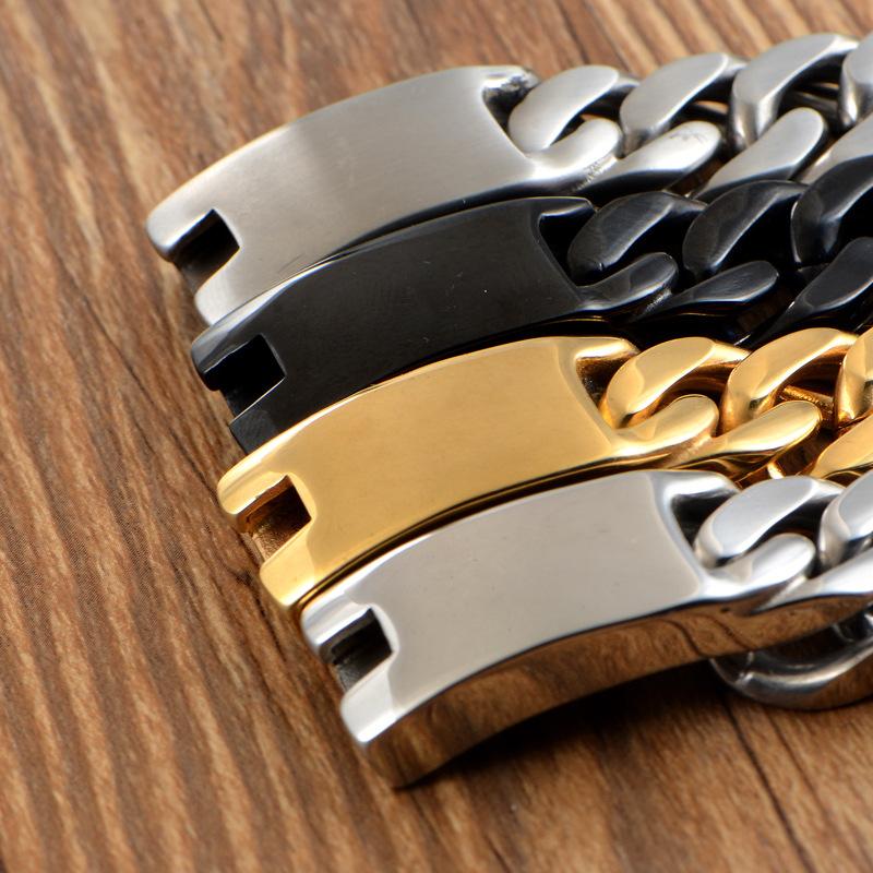 European and American titanium steel men's bracelet, punk trend, titanium steel bracelet HFS61