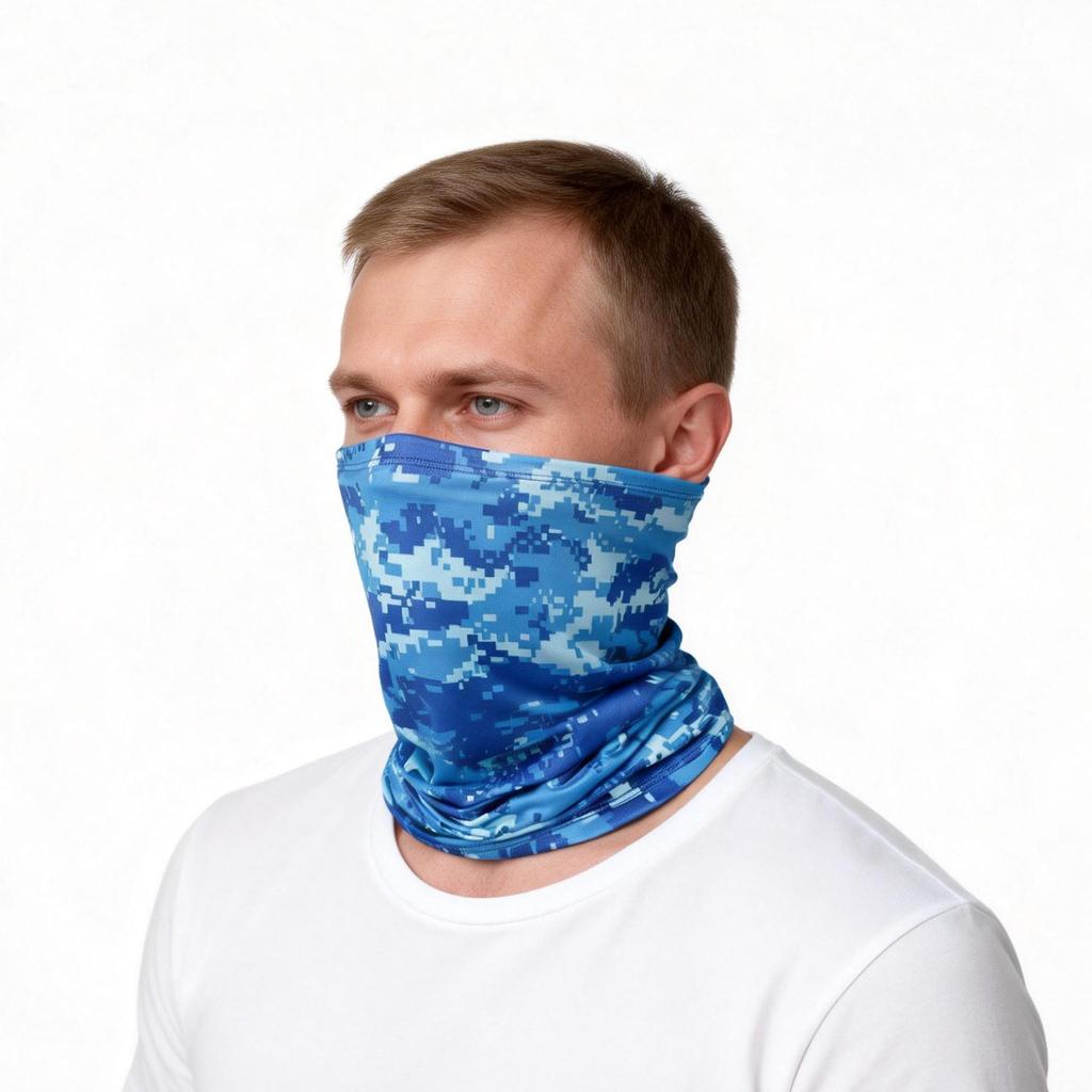 Milk Silk Sun Protection Neck Gaiter: Thin, Windproof, Sandproof Headscarf for Outdoor Fishing, Cycling, and Summer Activities (Unisex)