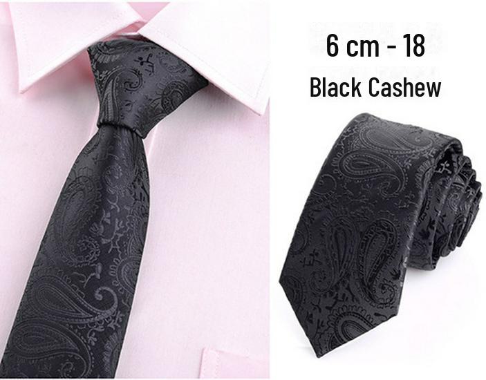 Men's Korean Style Polyester 6cm Business Ties