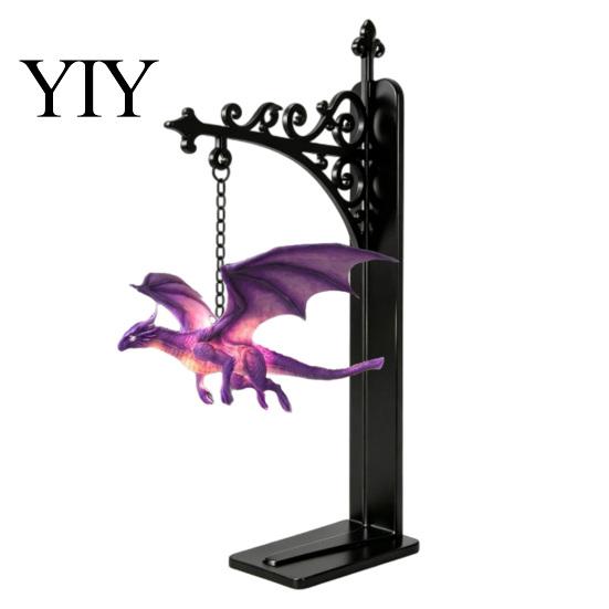 Dragon Collector Item Magical Flying Bookshelf Lamp, Warm Hanging Night Light, Fantasy Lamp Reading Nook Decor, Unique Gift for Lovers Book A