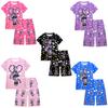 19770 Kids Girls Lily Lovebraids Printed Casual Short Sleeves T-Shirt Pants Shorts Clothes Sets