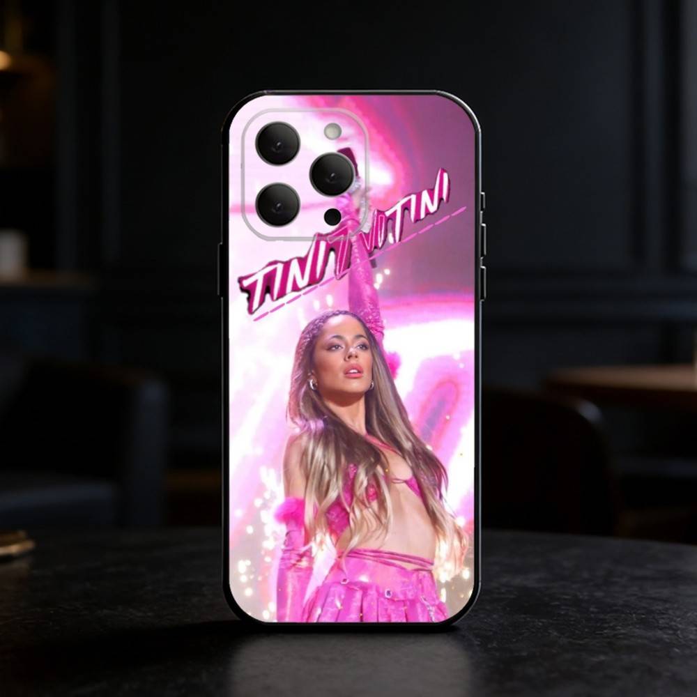 

Tini Stoessel Phone Case For iPhone 17,16,15,14,13,12,11 Plus,Pro Max,SE4Soft Silicone Black Cover iPhone16pro