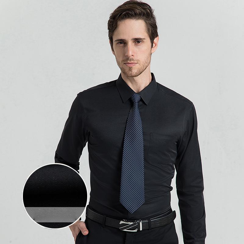 Camicie da lavoro per uomo Camicie comode in tinta unita Camicia a maniche lunghe Camicia da lavoro casual per uomo Camicie con risvolto traspiranti da lavoro leggere