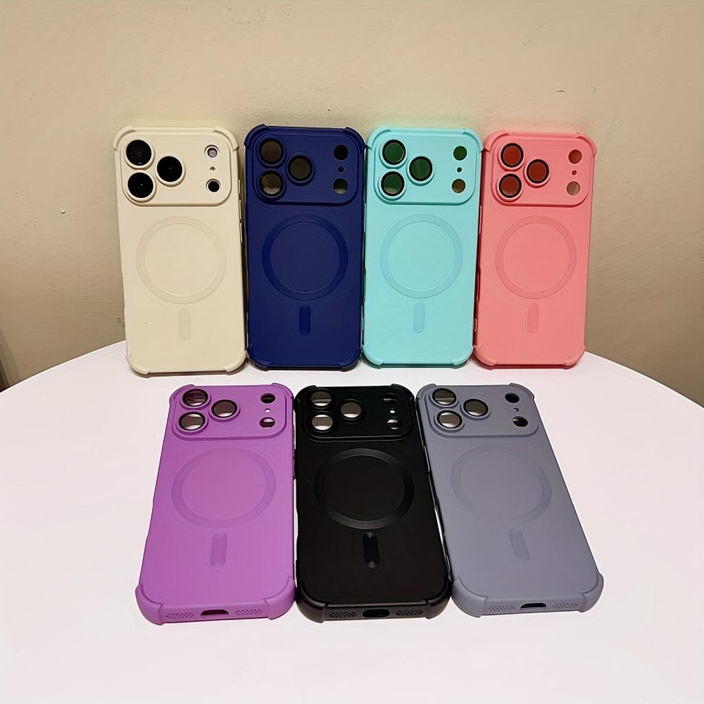 for Magnetic Wireless Charge Shockproof Bumper Phone Case for For Iphone 17 13 12 Pro Max 16 15 14 Plus Cases Cover