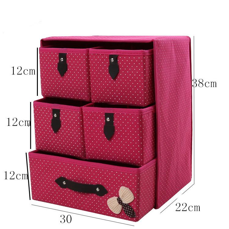 Thickened Non-woven Storage Box Folding Storage Box Drawer Folding Storage Drawer