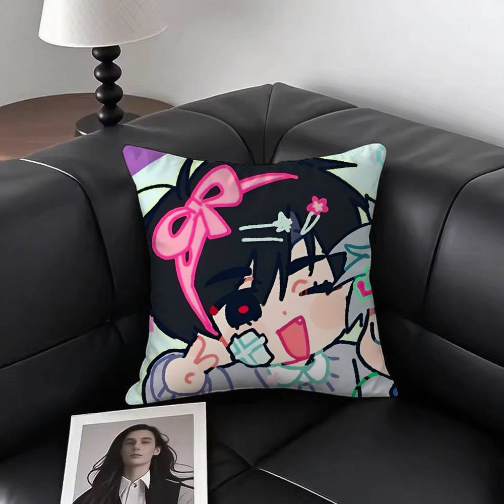 Cooler Anime-Junge Ivan Revers-Kissenbezug Quadratisch Schlafzimmer Sofa Freizeit Komfort Kissen Auto Wohnzimmer Heimdekoration