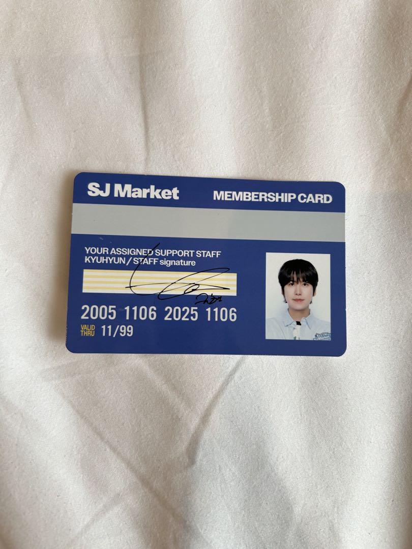 

[USED] Super Junior SJ Market admission bonus trading card Kyuhyun
