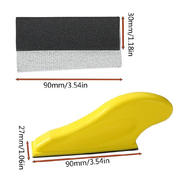 Sandpaper Finger Sander  for Small Projects Polishing Tool Easy To Use &Replace