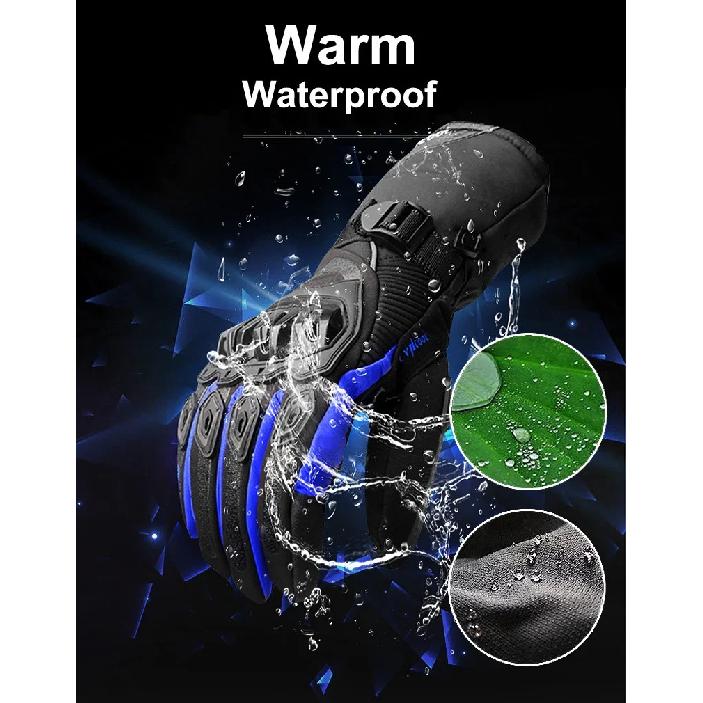 Motorcycle Gloves Men Waterproof Windproof Winter Warm Moto Biker Gloves Motorbike Riding Touch Screen Moto Protection Guantes