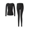 Women's Ultra-thin Heating Hyaluronic Acid Base Layer Set - 37°C Constant Temperature Autumn Wear