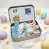 Little Pocket Bunny in Box Mini Bunny Hug Easter Basket Stuffer Plush Rabbit Living in A Box Cute Easter Gift for Kids Teens Girls