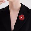 Camellia brooch high-end small fragrant temperament brooch light luxury niche pin exquisite suit accessories