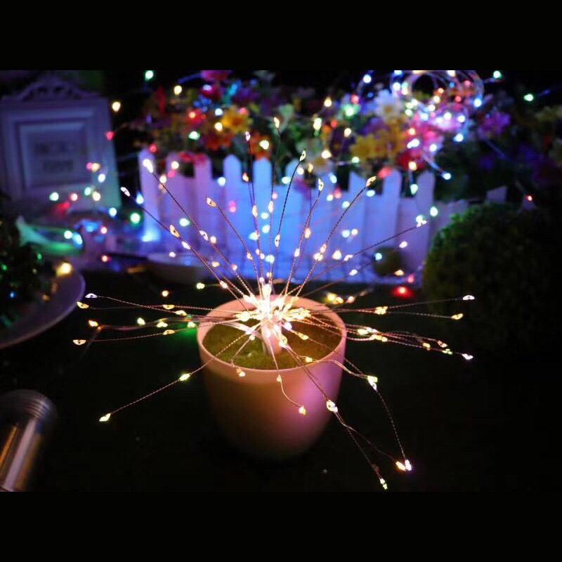 Kupfer LED Feuerwerk Lichterkette Lichterkette Fernbedienung Weihnachtsdekoration