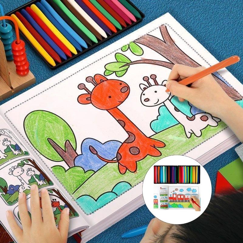 Libro de Dibujo Interactivo para Preescolares Color Vibrante Actividad Creativa de Aprendizaje Artístico Para Ejercicios de Desarrollo de Habilidades Sensoriales
