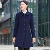 Women's Mid-Length Padded Wool Blend Coat