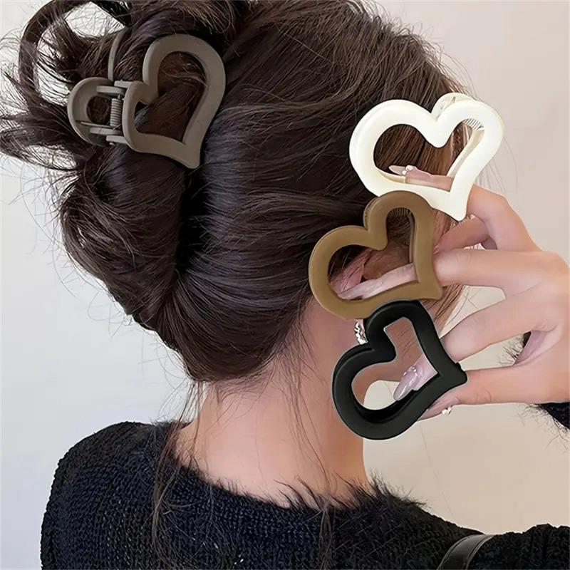 4PCS Medium Frosted Grab Clip Premium Geometric Hairpin Female Back of Head Clip Hairpin Headgear Hair Accessories