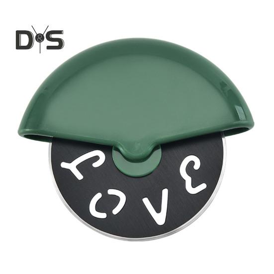 Stainless Steel Pizza Cutter Anti-rust Round Cutting Wheel Pizza Rocker Slicer with Lid Pastry Baking Tools Kitchen Gadgets