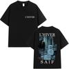Rapper LHIVER Saif Album 2026 Graphic T Shirt Mens Gothic Hip Hop Short Sleeve Tshirts Vintage Cotton Tshirt Fans Streetwear