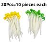 20pcs Elastic Stress Relief Toy Interest Bean Sprouts Stretch Simulation Yellow Bean Sprouts Decompression Props Kitchen Decor