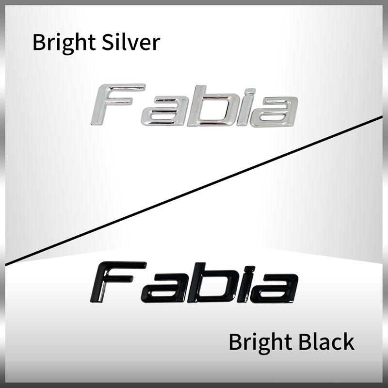 3D Metall Auto Heckklappen Emblem Chrom Plakette Aufkleber für SKODA OCTAVIA POIYUF SUPERB KAROQ FABIA RAPID 4x4 YETI Buchstaben Logo Dekor