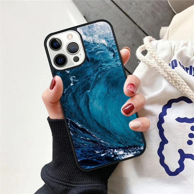 Blue Ocean Waves Sea Phone Case For iPhone 17 Air 15 16 Cover  11 13 14 Pro Max 12 Plus Max Fundas
