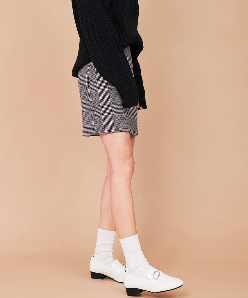 The Very Thing T/Glen Check A Line Mini Skirt_Bk
