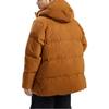 Asics Solid Color Hooded Woven Zip-Up Down Jacket Men Outerwear Brown 2031E447-200