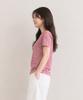 ADERNM Slub Stripe Crop T Red
