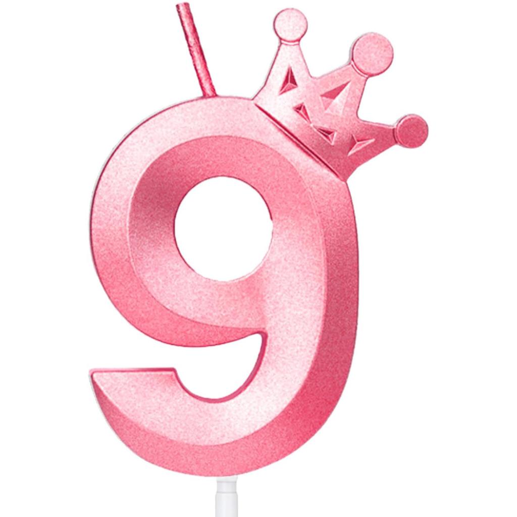 Number2 Birthday Candles 3D Diamond Shape Number Birthday Cake Candles for Birthday Party Wedding Decoration Reunions ThemeParty
