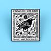 Funny CROWS Enamel Pin Cartoon Badges Punk Jewelry Cosplay Accessories Toys Gift for Backpack Clothes Hat Lapel Pins Brooch