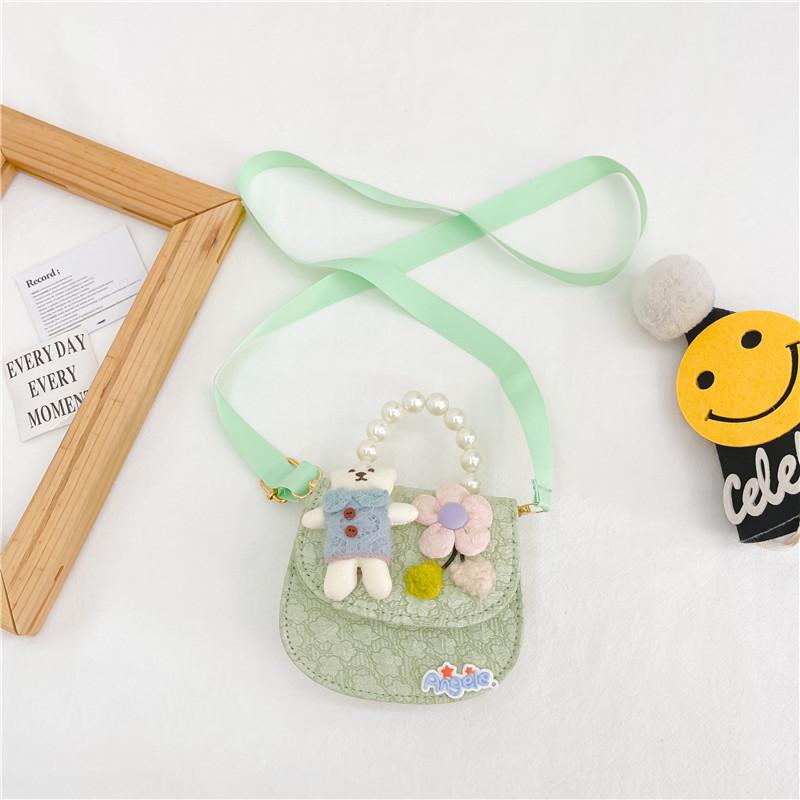 Adorable Mini Pearl Heart Flower Handbag For Kids Perfect For Daily Outfits