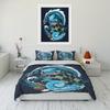 Gift for Anime Fans Pokemon Squirtle Printed Bedding Set 3PC Duvet Cover Adult Kids Gift Full Size Bedding Set Home Bed Decor