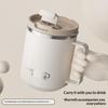 Double Wall Insulated Coffee Mug Scratch Resistant 304 Stainless Steel Coffee Cup with Handle for Office Workplace