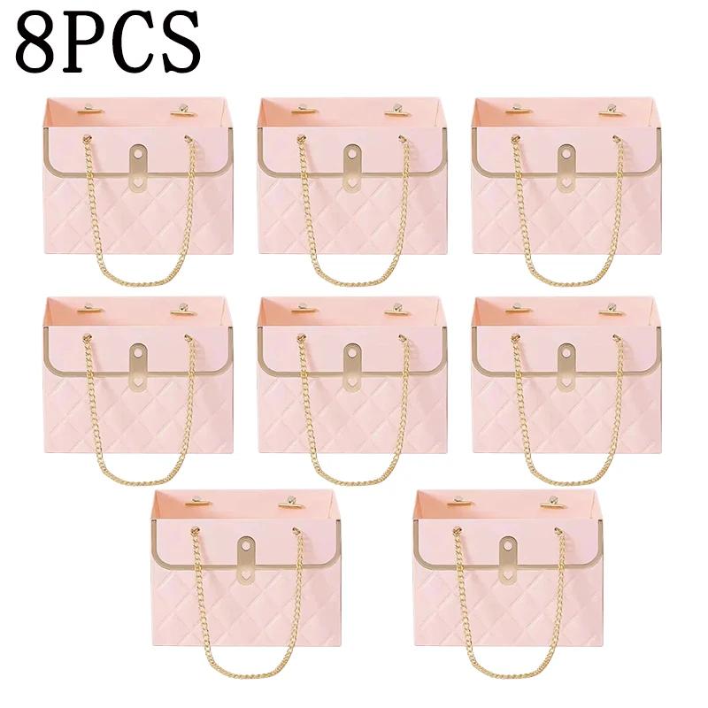 Flower Box Rose Packaging Box Portable Valentine's Day Birthday Party Gifts Wrapping Paper Bag Gift Box Candy Cake Flower Shop