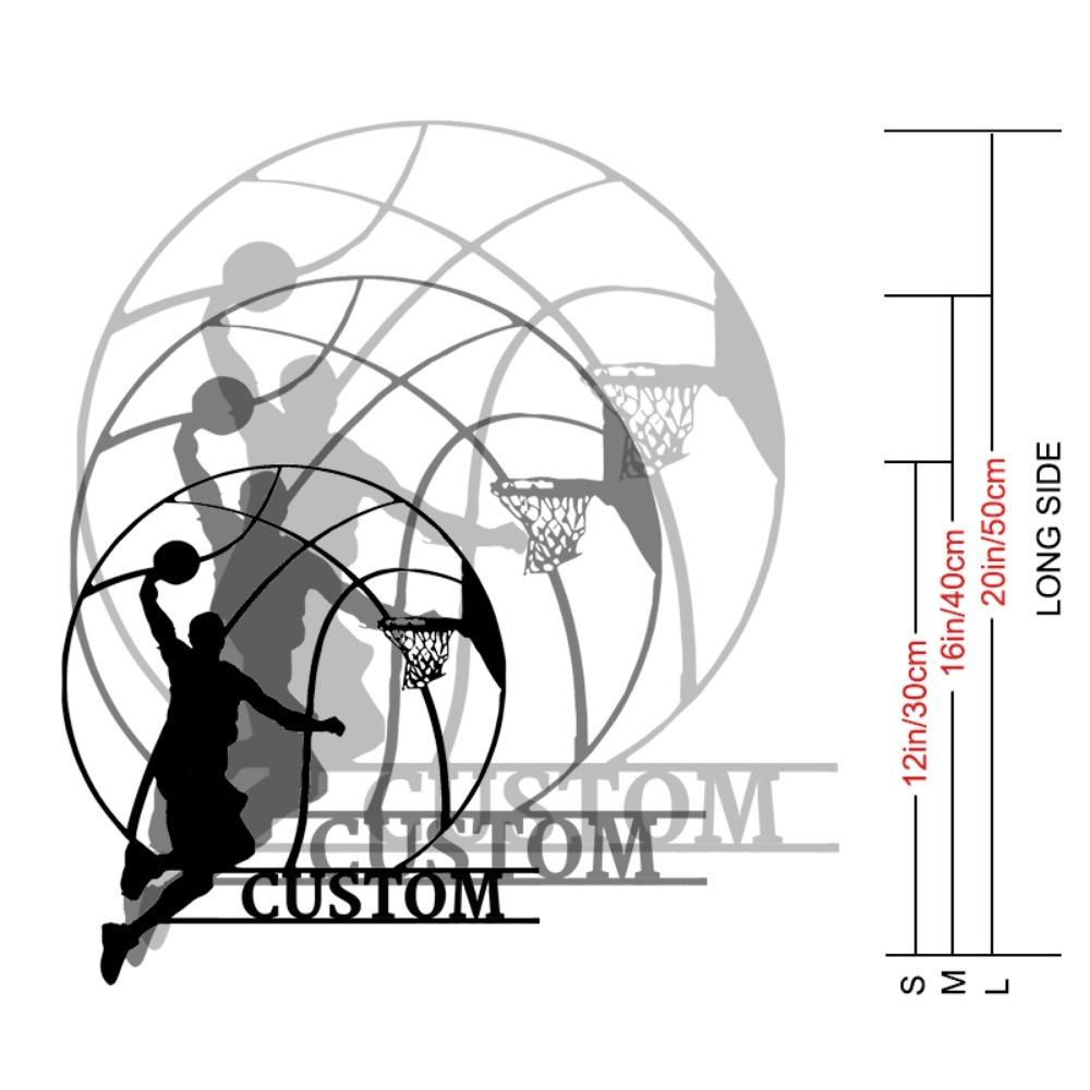 Personalized Metal Wall Art Sports Fan Gift Handmade Home Decor Indoor Outdoor