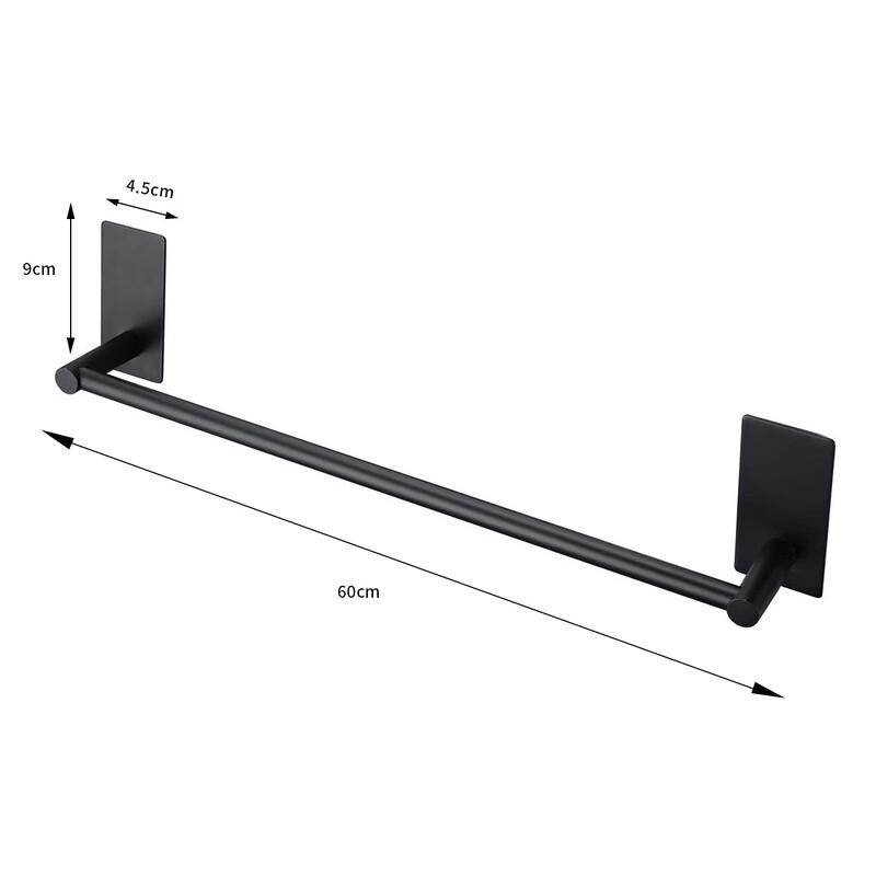 Brushed Black Stainless Steel Towel Bar