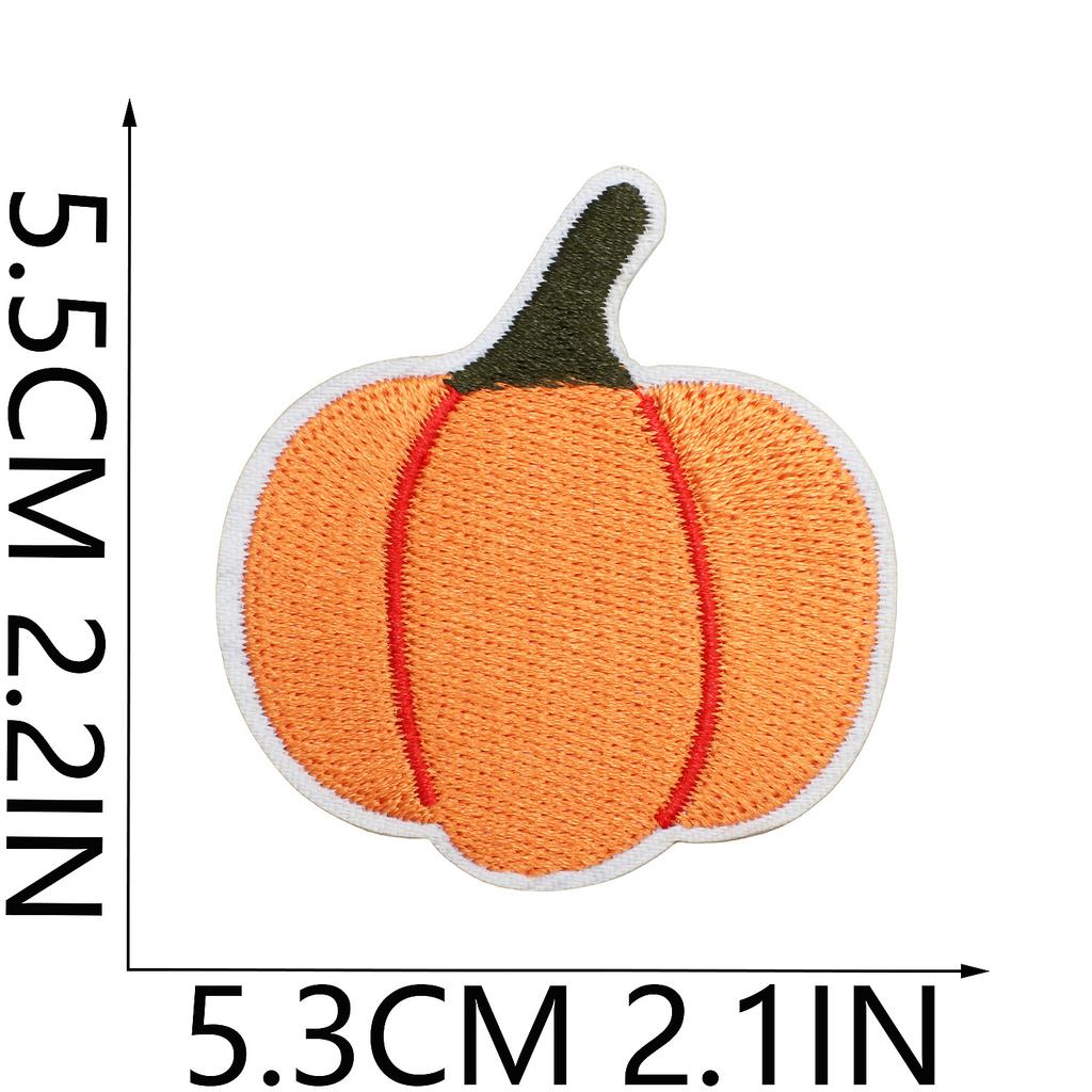 Ghost Embroidery Cloth Sticker Halloween Piao Ghost Patch Sticker Festive Atmosphere Dress Up Embroidery Label Pumpkin Spider Web