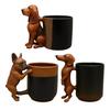 Dachshund Coffee Mug Handcrafted Bulldog Mug Funny Resin Animal Mug Personalized Gift for Dog Lovers