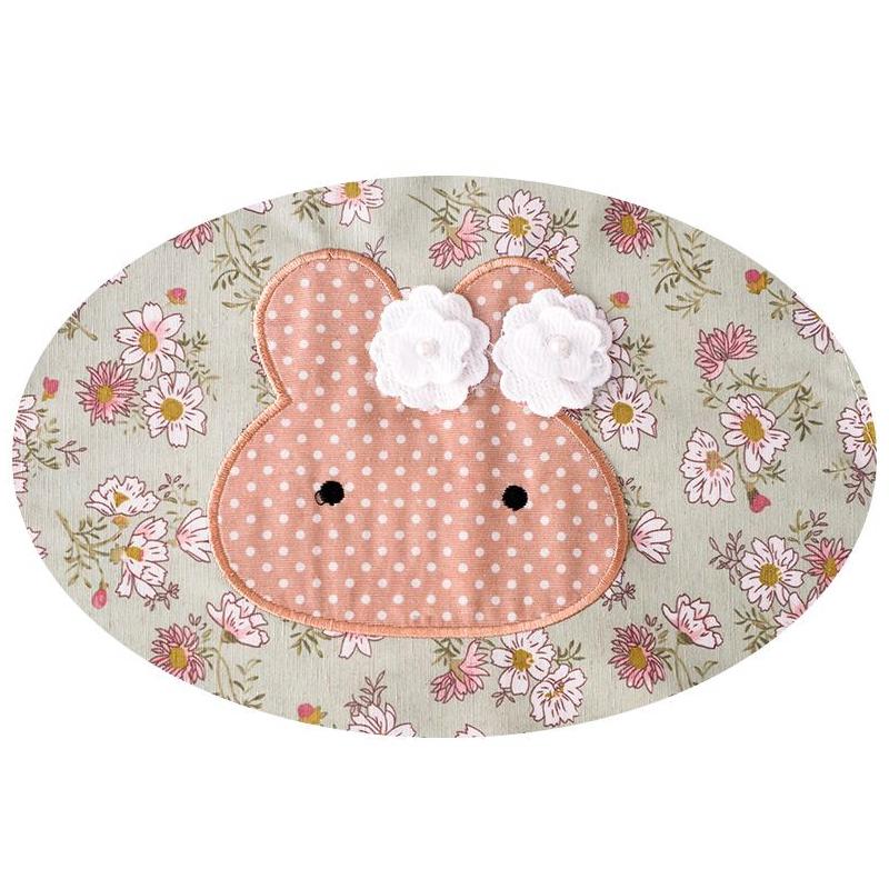 Rabbit Print Kitchen Cooking Apron Stain-Proof With Large Pocket Restaurant Uniform Floral Style Breathable Catering Waist Apron