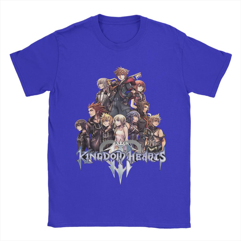 Unisexs Kingdom Hearts T Shirts 100 Cotton Tops Creative Short Sleeve Round Collar Tee Shirt Big Size TShirts