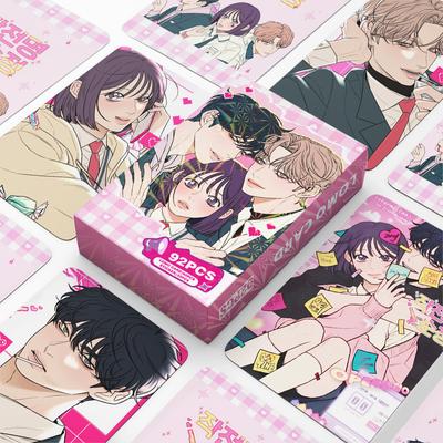 92 piezas/juego Tarjeta Lomo Láser Manhwa Coreano Fototarjeta HD Regalo de Cosplay