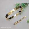 European & American Fashion Titanium Cross Screwdriver Couple Bracelet – Trendy Stainless Steel for Men & Women