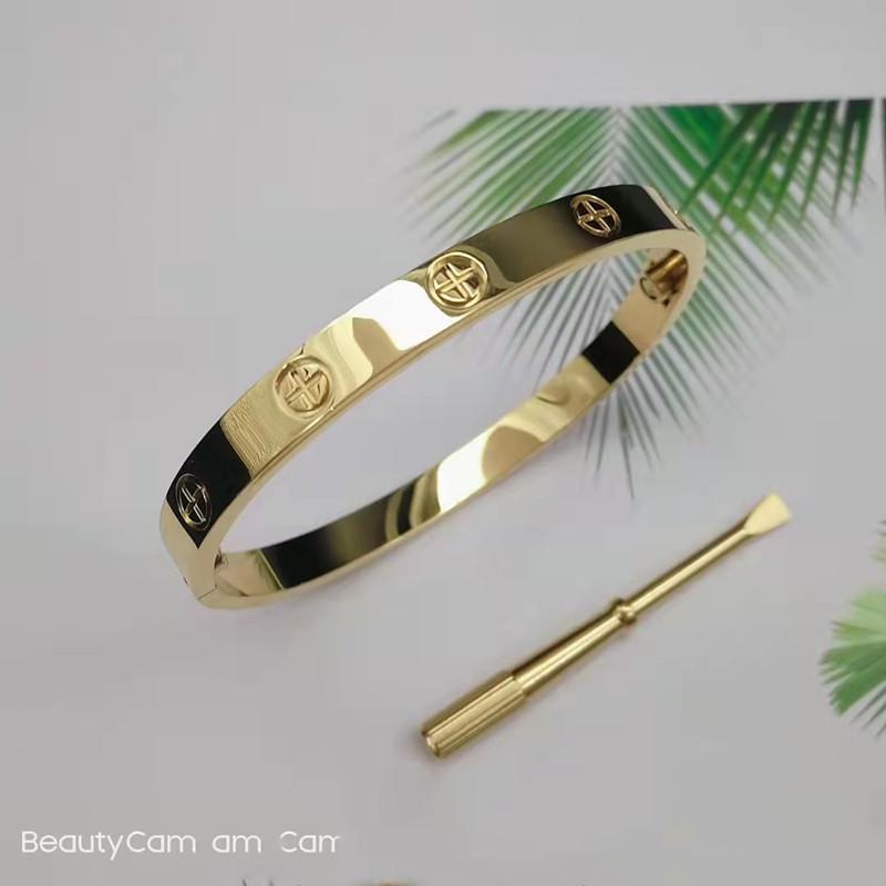European & American Fashion Titanium Cross Screwdriver Couple Bracelet – Trendy Stainless Steel for Men & Women