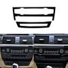 Piano Black Center Console A/C CD Panel Cover Trim For BMW X5 E70 X6 E71 2008-14
