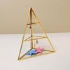 3-Tier Pyramid Glass Jewelry Display Stand for Earrings