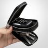 Genuine Leather Double Layer Car Key Case Crocodile Print Zipper Holder Keychain Organizer For Men Women Key Wallet Accessories