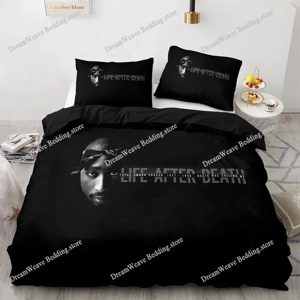 Bedding Set 3D Print Single Twin Full Queen King Size Tupac Amaru Shakur Bed Set Aldult Kid Bedroom Duvet Cover Sets Luxury Gift