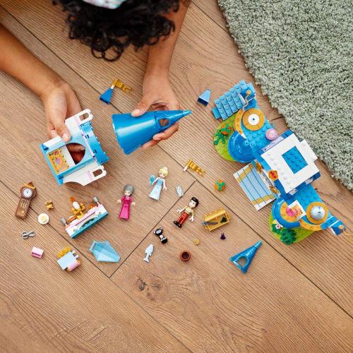 LEGO Disney Princess Cinderella and Prince Charming's Wonderful Castle Toy Present Birthday Block Educational Christmas Girls Boys Children 5 Years Ol