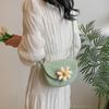 Chic Straw Woven Cellphone Pouch 2024 New Summer Collection Casual Beach Bag