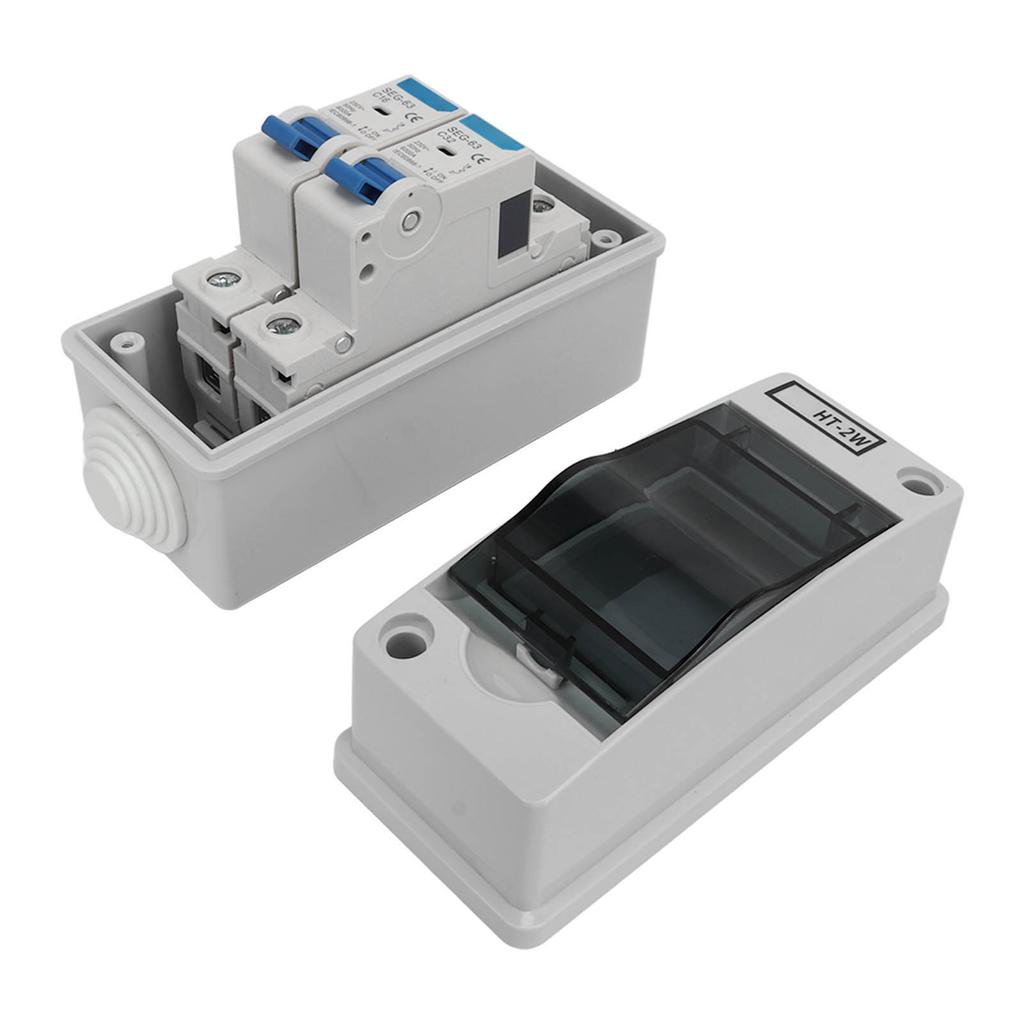 Circuit Breaker 2P MCB C Type Outdoor Waterproof Miniature Circuit Breaker with Box 230V C16 C32